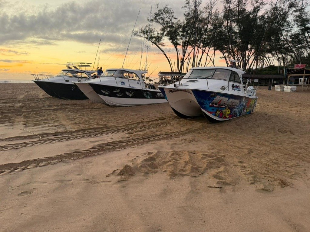 Full Cabin Coastal Fleet at Sunset